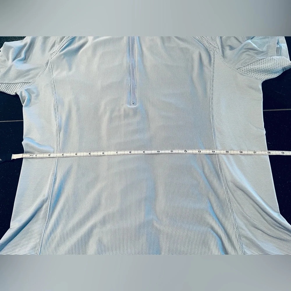 Goode Rider Perfect Sport Shirt 1/4 Zip mock Neck light Blue SZ. XLG equestrian - Picture 10 of 16